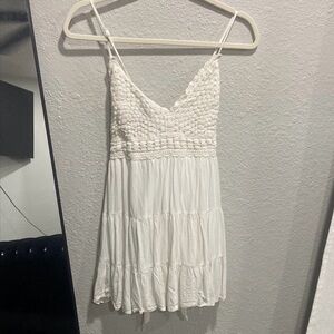 H&M Ivory Crochet Dress